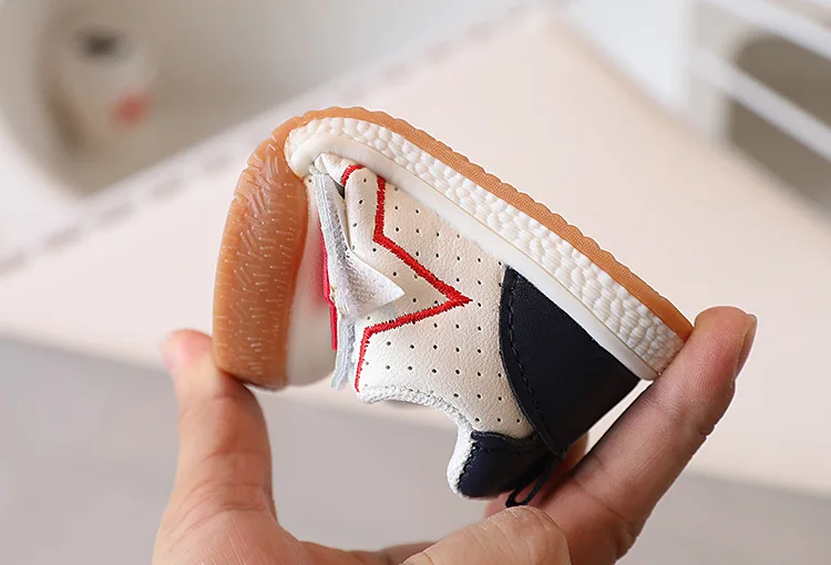 2026 Fashion Toddler Shoes For Baby PU Leather Infant Girl's Sneakers Soft-soled Ergonomics Newborn Boy's Sport Shoes First Step