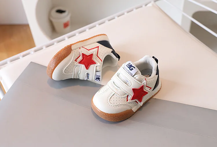 2026 Fashion Toddler Shoes For Baby PU Leather Infant Girl's Sneakers Soft-soled Ergonomics Newborn Boy's Sport Shoes First Step