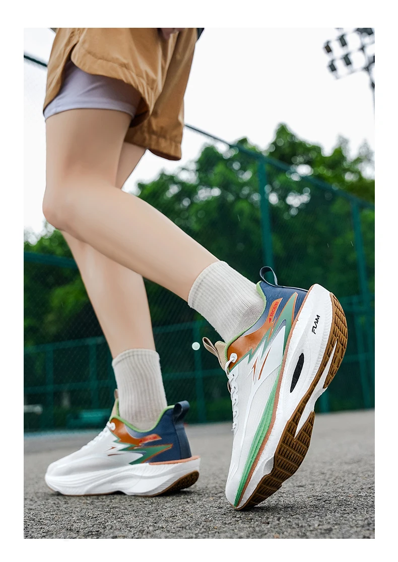 Running Shoes Men Carbon Board Marathon Sports Speciality  Breathable Lightweight Women's Comfortable Athletic Nonskid Sneakers