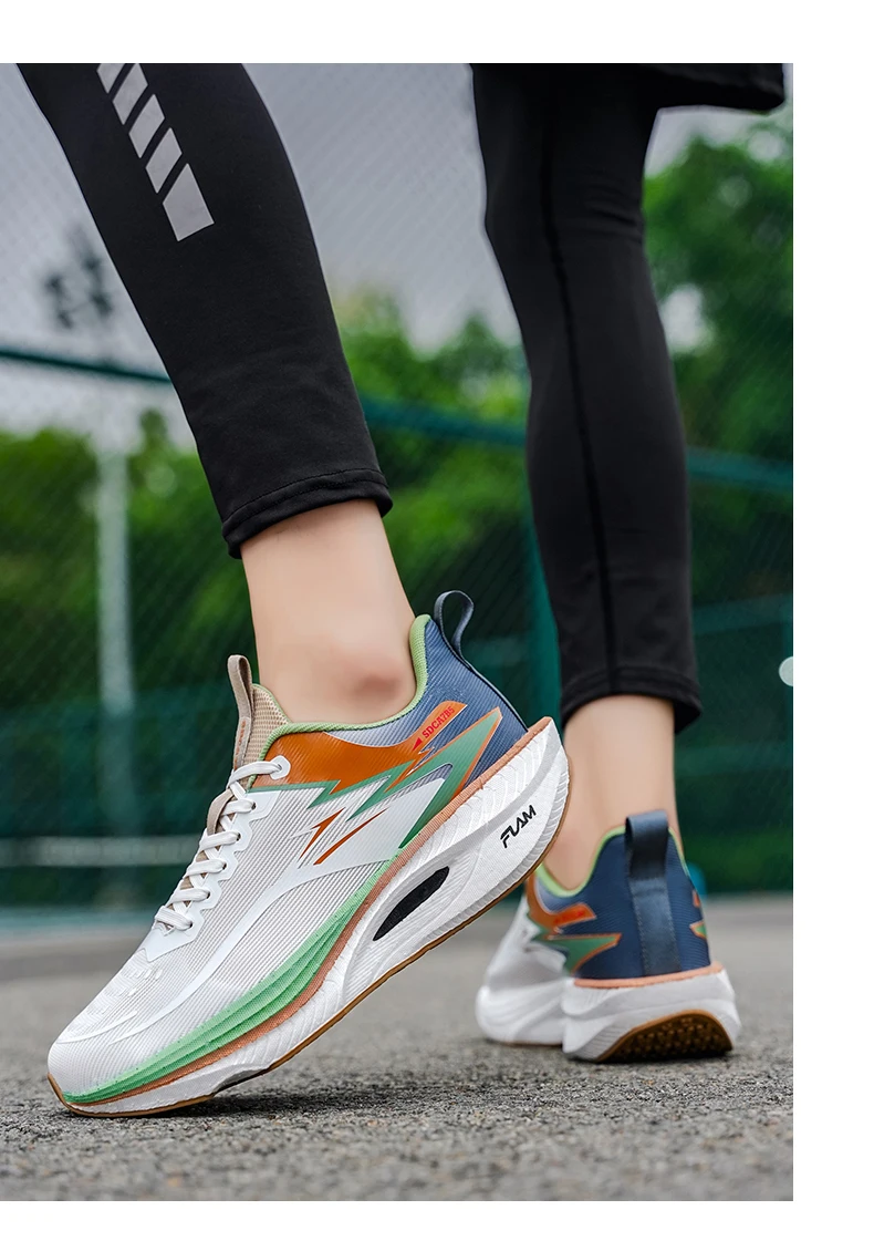 Running Shoes Men Carbon Board Marathon Sports Speciality  Breathable Lightweight Women's Comfortable Athletic Nonskid Sneakers