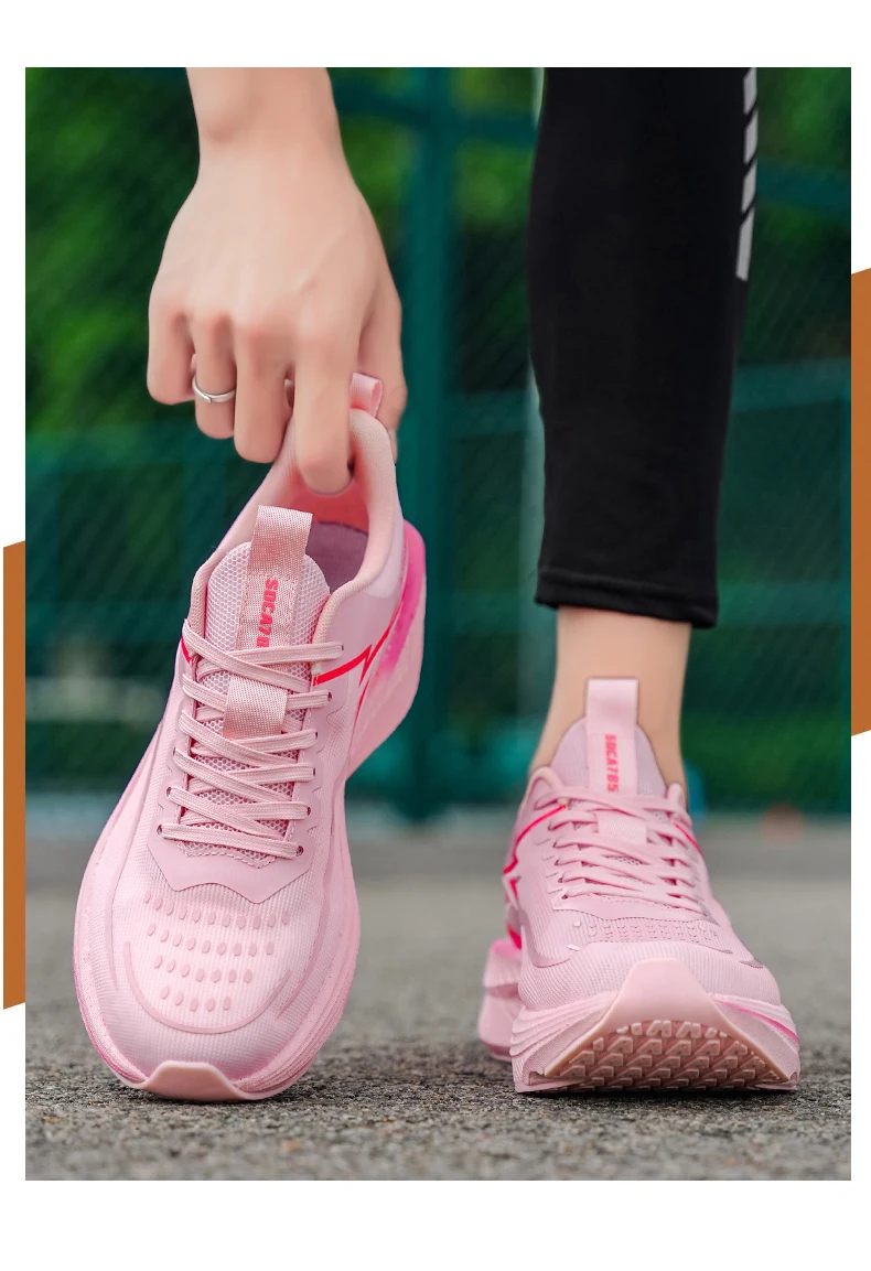 Running Shoes Men Carbon Board Marathon Sports Speciality  Breathable Lightweight Women's Comfortable Athletic Nonskid Sneakers