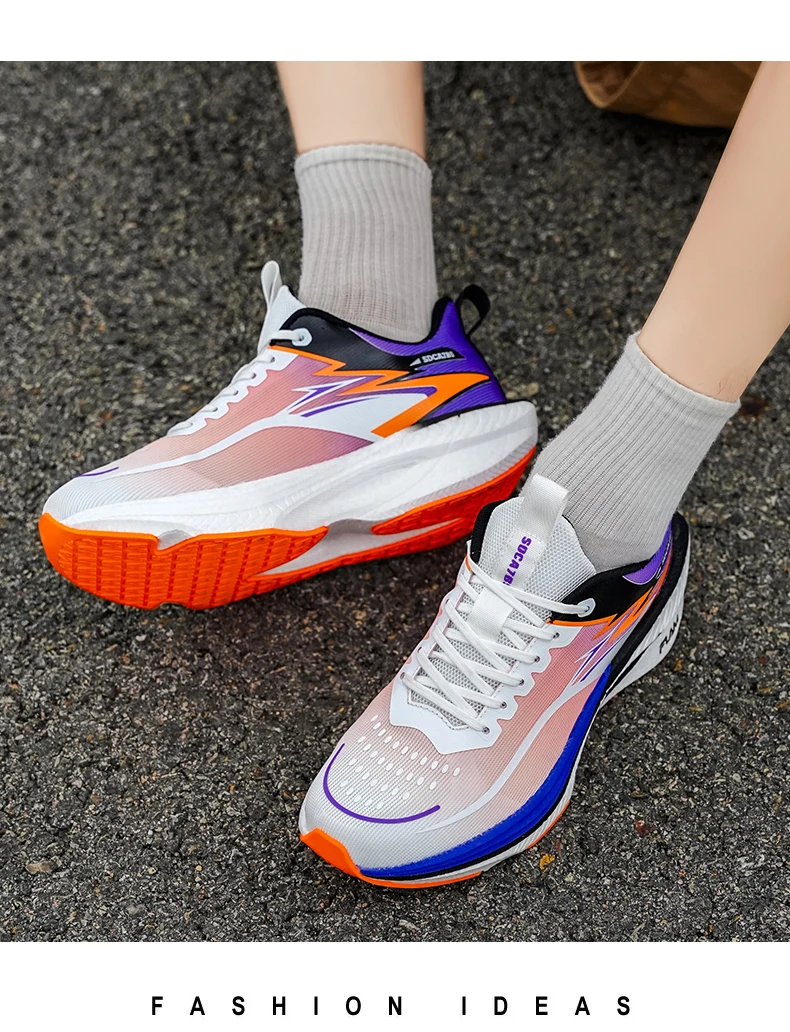 Running Shoes Men Carbon Board Marathon Sports Speciality  Breathable Lightweight Women's Comfortable Athletic Nonskid Sneakers