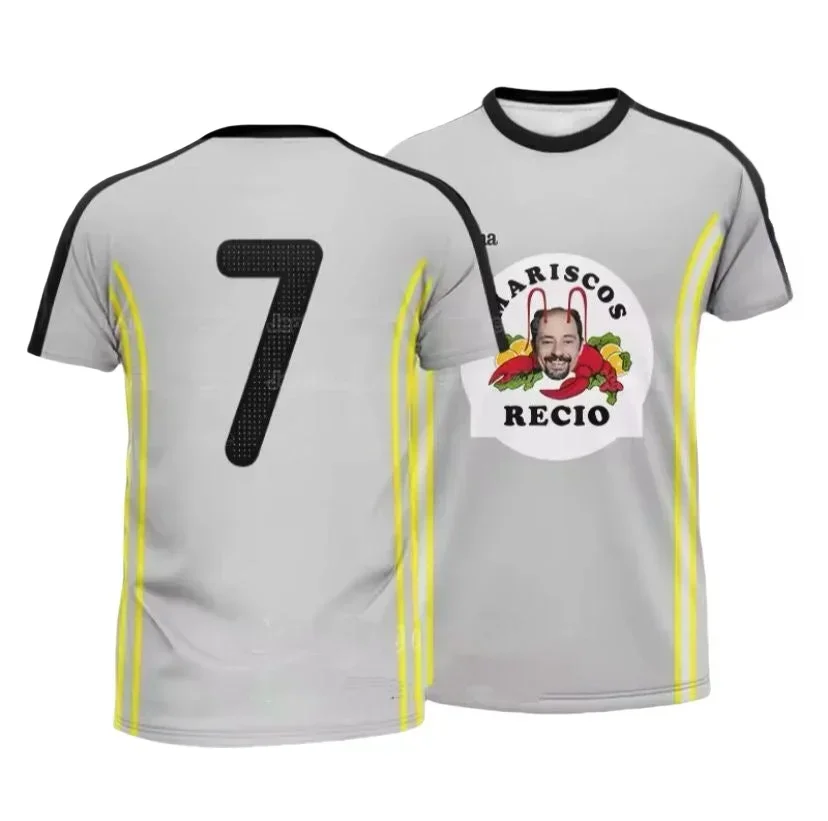 Shrimp Crab 3D Print Sport Quick-dry Breathable Men Tshirt Outdoor Casual Football Jersey Team Training Short-sleeve Top Clothes