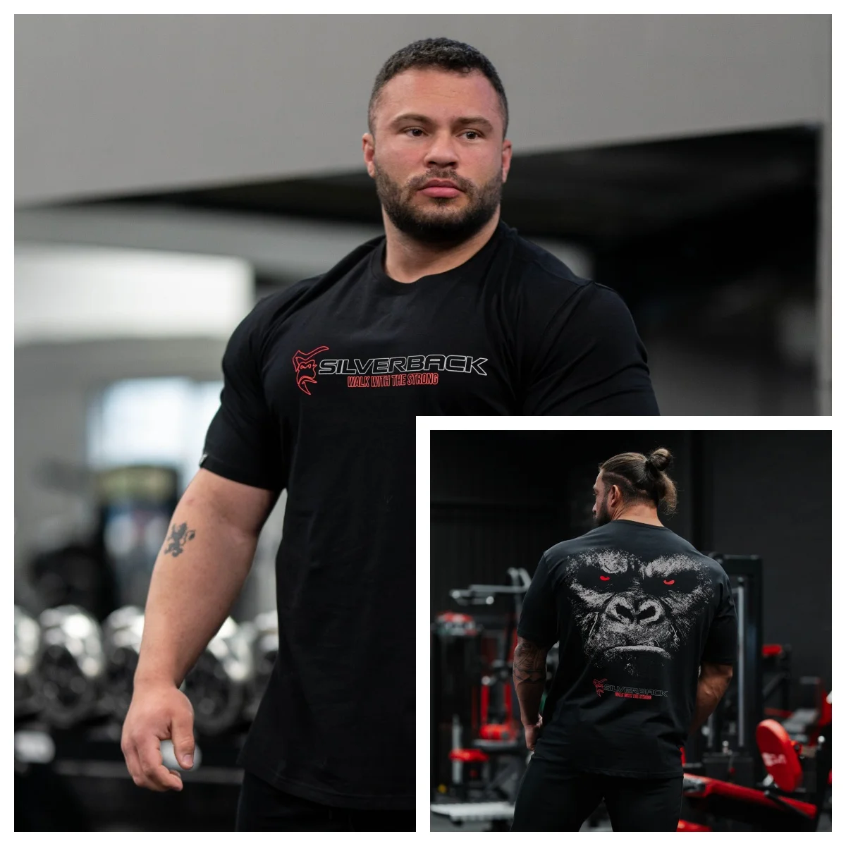 GYM Gorilla Print T-shirt Redemption T-Shirt - Silverback Gymwear