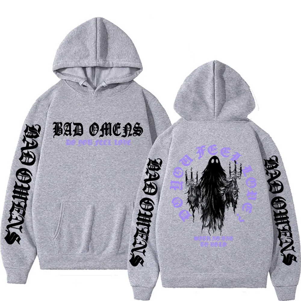 Bad Omens Do You Feel Love Ghost Hoodies Men Women Harajuku Casual Long Sleeve Sweatshirt Aesthetic Streetwear Graphic Pullovers
