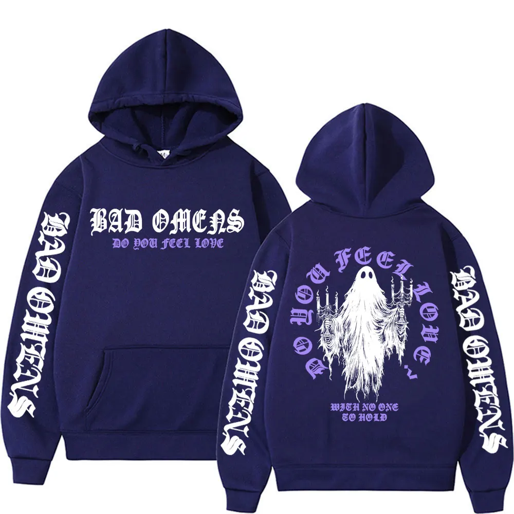 Bad Omens Do You Feel Love Ghost Hoodies Men Women Harajuku Casual Long Sleeve Sweatshirt Aesthetic Streetwear Graphic Pullovers