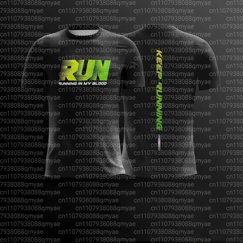 Simple Fashion Run Letters T Shirts Fashion Trend Outdoor Running 3D Printed Unisex T-shirts Loose Quick Dry Tees FamilyMatching