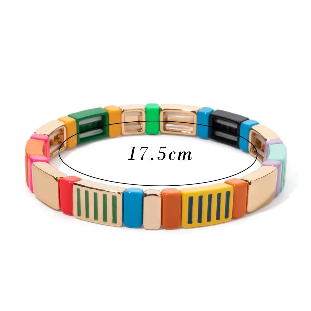 BEUTIFOR 2026 Green Yellow Blue Colroful Beaded Bangle For Women Handmade Elastic Beads Bracelets Sets