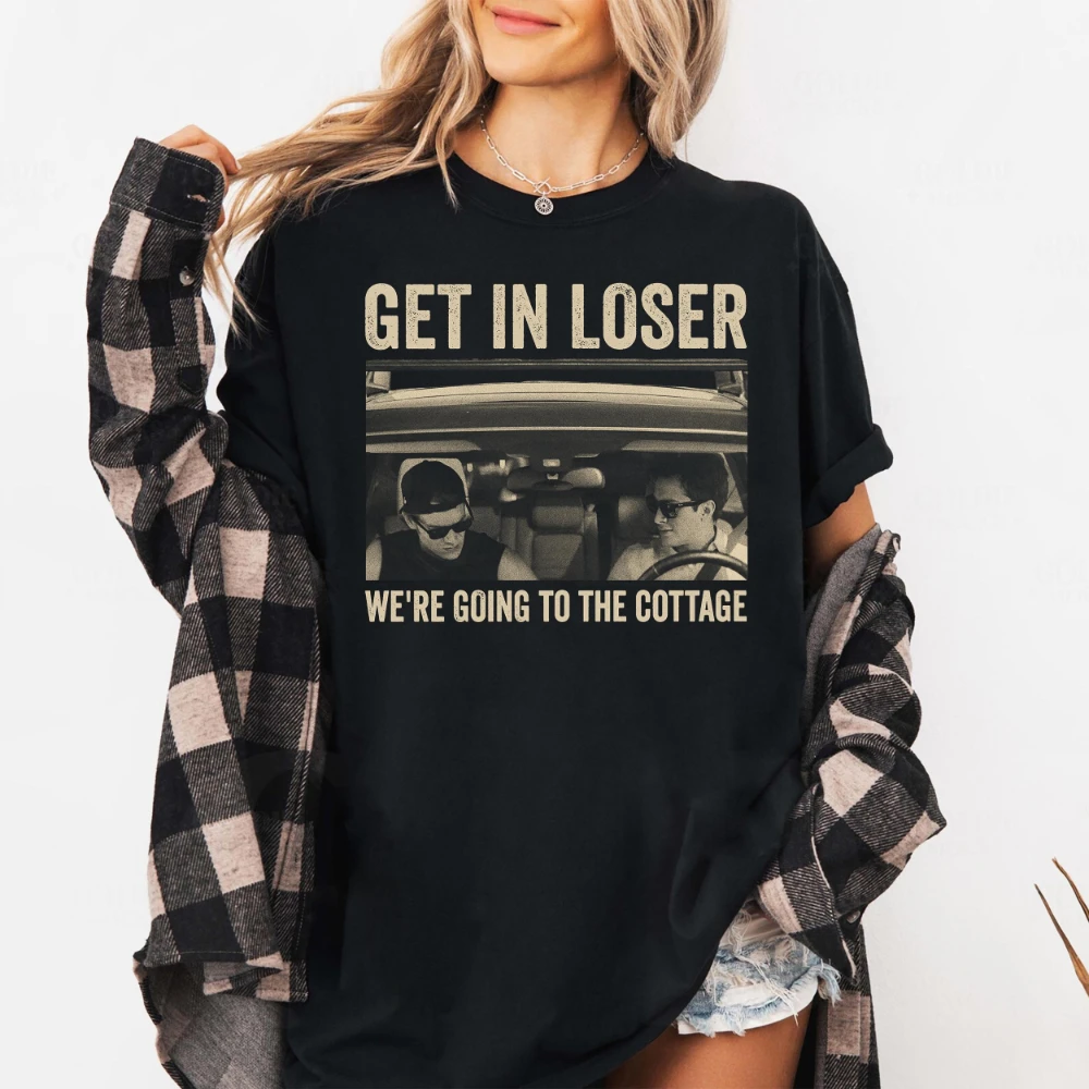 Get in Loser We're Going To The Cottage Heated Rivalry Shirt Clothing Graphic Short Sleeve Shirt Men Women for Spring and Summer