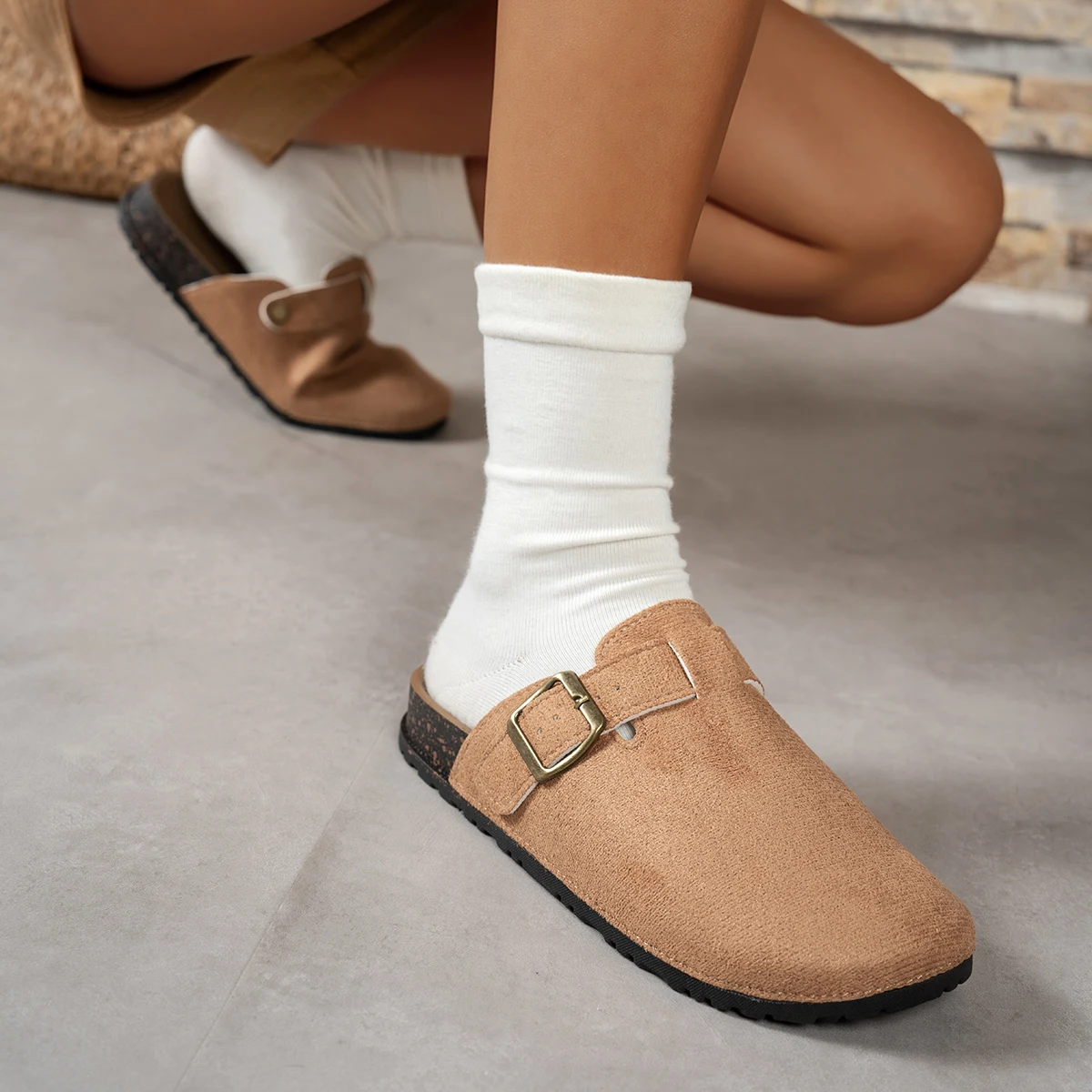 Spring and Autumn Elegant Baotou Sexy Flat Casual Shoes Fashionable Best Selling New Comfortable Plus Size Women's Shoes