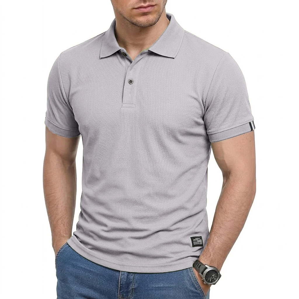 Men's Short Sleeve Polo Shirts Summer Casual T-Shirts for Men Dry Fit Hikking TShirt Tops Lightweight Shirts for Work Athletic