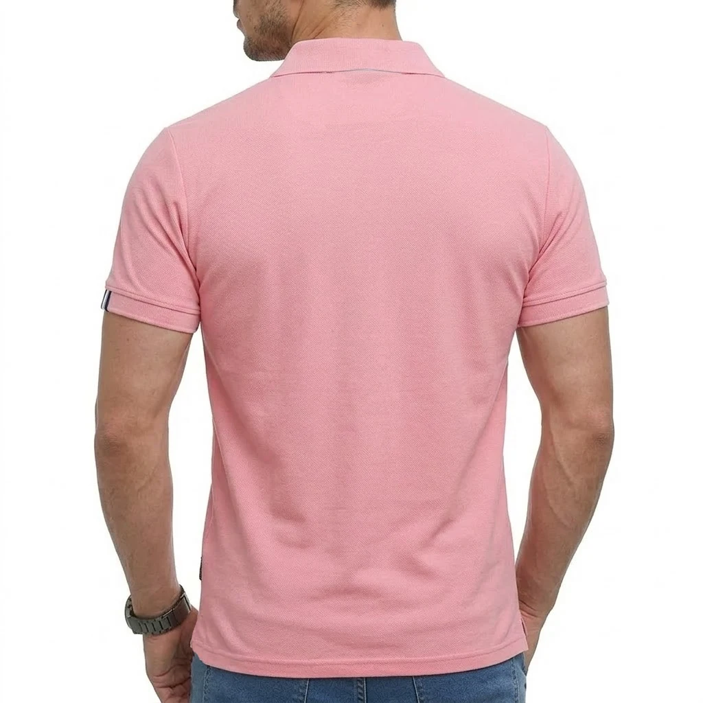 Men's Short Sleeve Polo Shirts Summer Casual T-Shirts for Men Dry Fit Hikking TShirt Tops Lightweight Shirts for Work Athletic