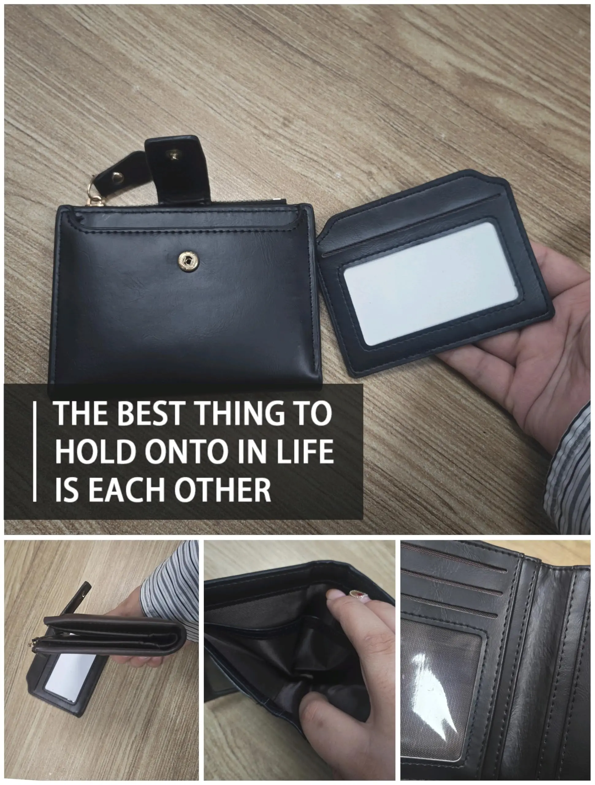 Card Holder Money Bag Wallet Male Men's Coin Purse Wallet RFID Anti-theft Man Leather Wallet Zipper Business