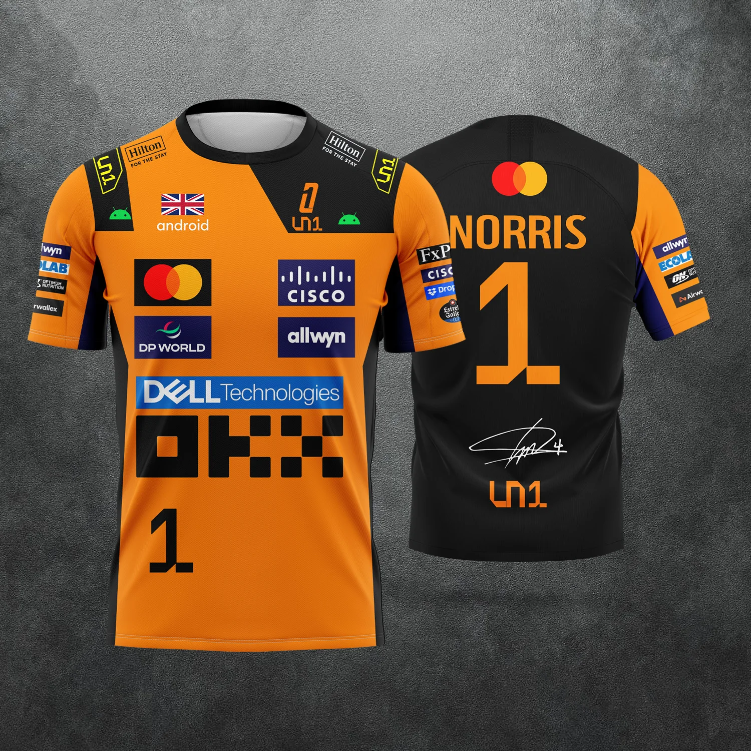 2026 New Racing Lando Norris Tee | 2025 NO.4 Edition Breathable Sportswear | Extreme Sports Inspired Short Sleeve Top