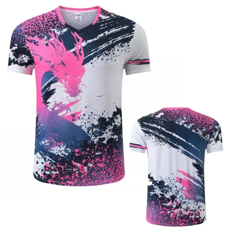 China Team Table Tennis Shirts Men Women Children Ping Pong T Shirt Table Tennis Clothes Kids Badminton Shirts Running Tee
