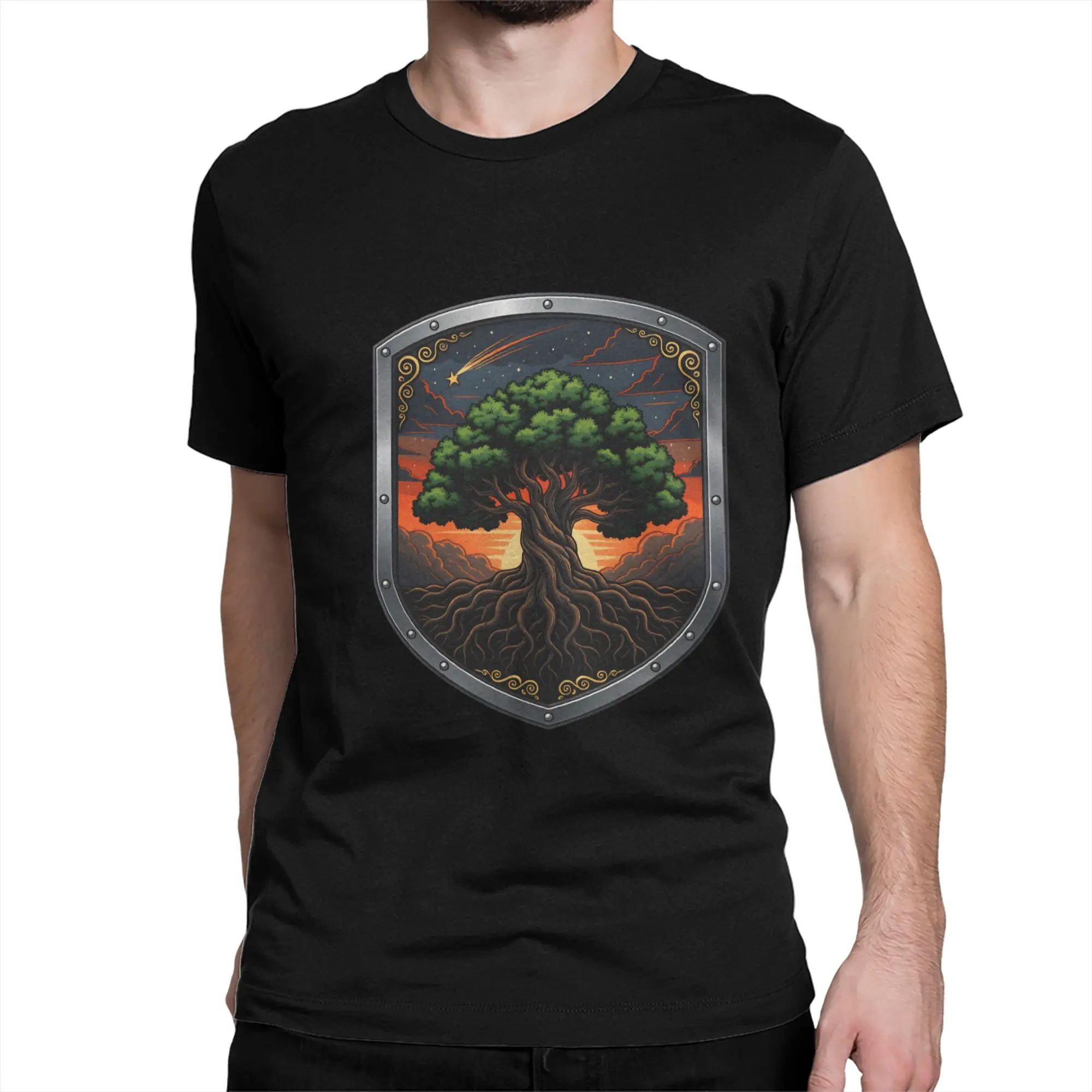 Men's T-Shirt A Knight Of The Seven Kingdoms Funny Cotton Tees Short Sleeve T Shirts Round Neck Tops Plus Size