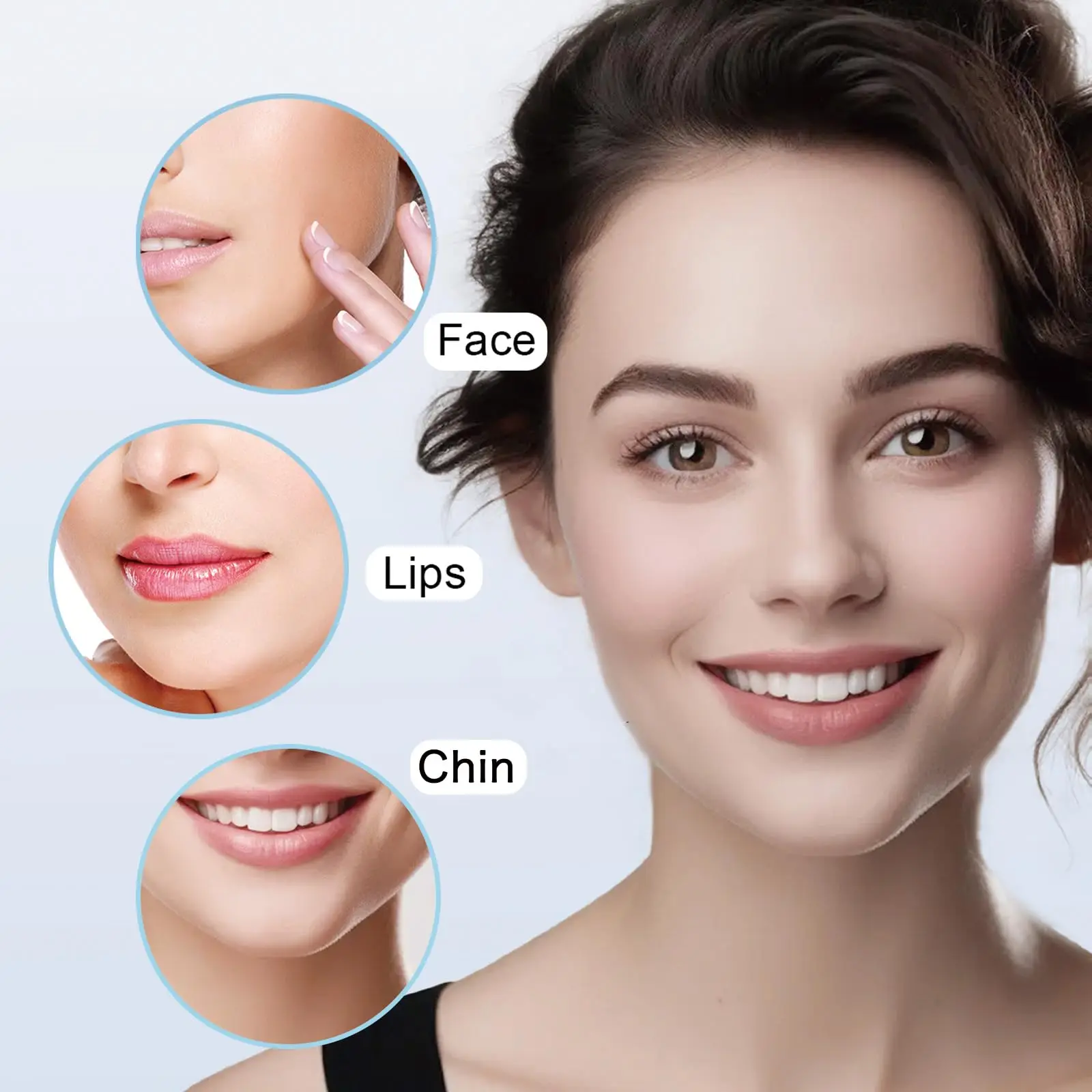 Facial Hair Removal for Women, Electric Painless Facial Hair Remover for Face, Lip, Chin with USB Rechargeable