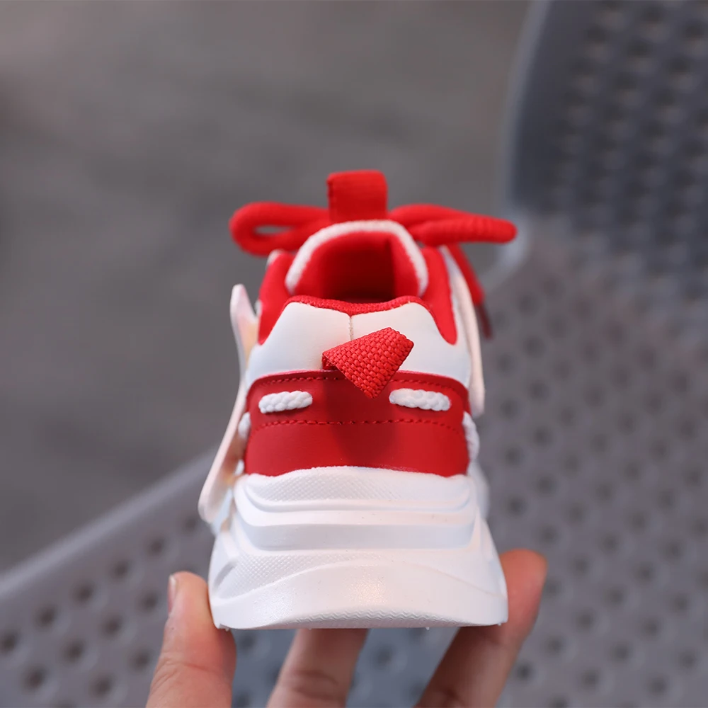 COMFY KIDS Kids Star Pattern Chunky Sneakers Boys Girls Breathable Mesh Dual Closure Casual Running Shoes