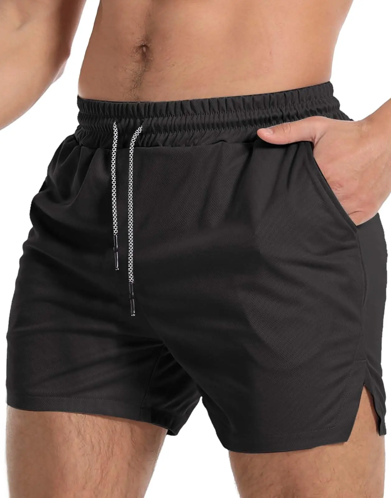 Men's Sports Shorts, Fitness Pants, Casual Running Shorts, Mesh Quick-Dry Breathable Training Shorts for Marathon