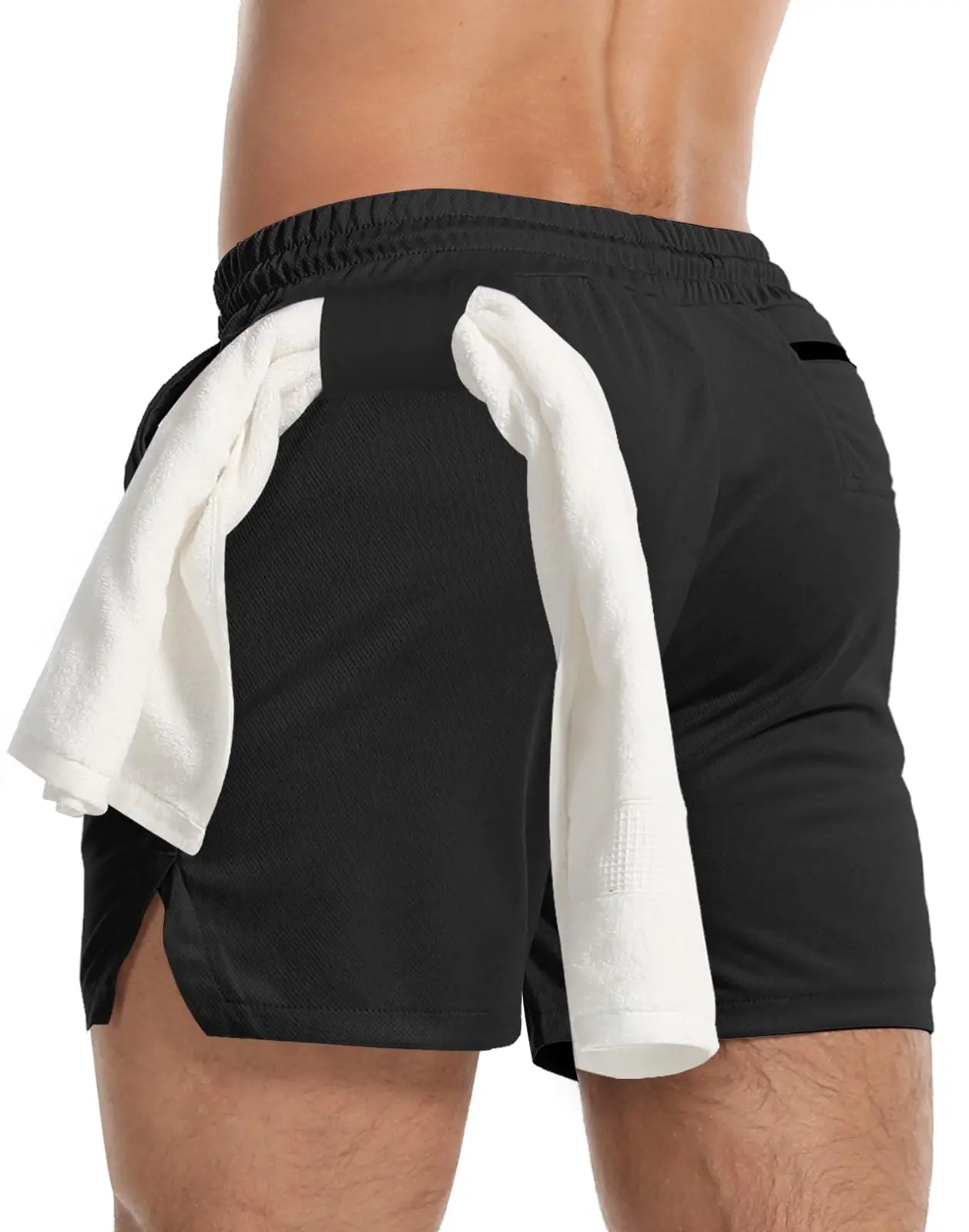 Men's Sports Shorts, Fitness Pants, Casual Running Shorts, Mesh Quick-Dry Breathable Training Shorts for Marathon