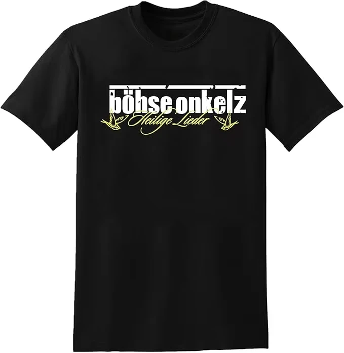 Gehasst Verdammt Vergöttert II Böhse Onkelz Peripheral Pattern Print Summer Cotton Men's Women T-shirts Streetwear Casual Trendy