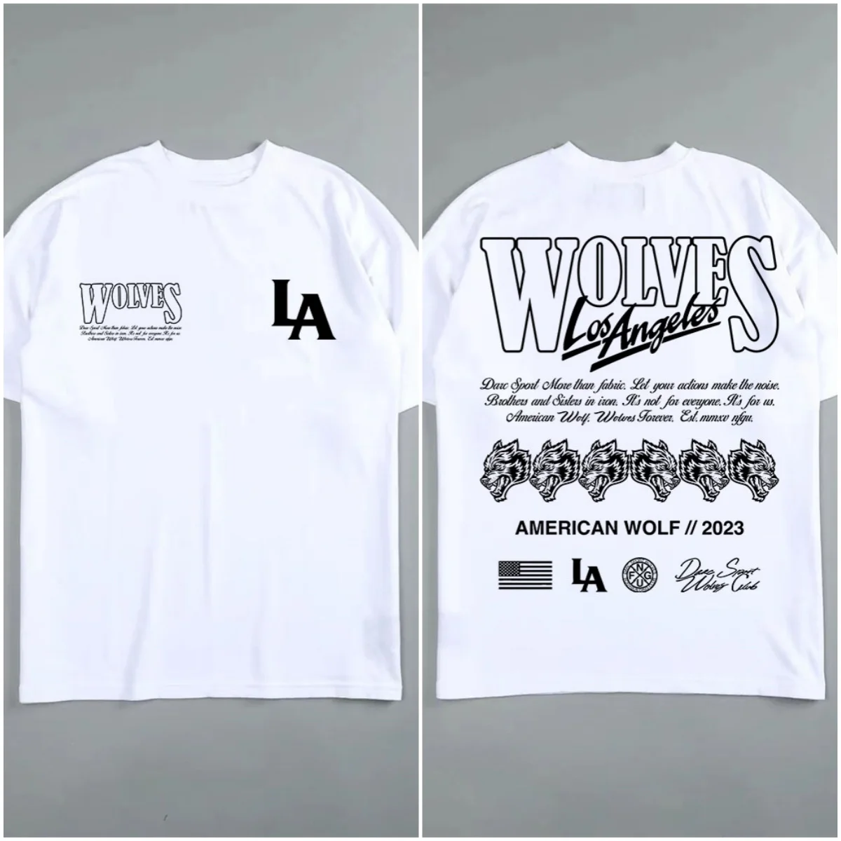 GYM Trendy Hip-hop Short-sleeved European and American Street Loose Fitness Daily Ins Men's Pure Cotton Couple T-shirts
