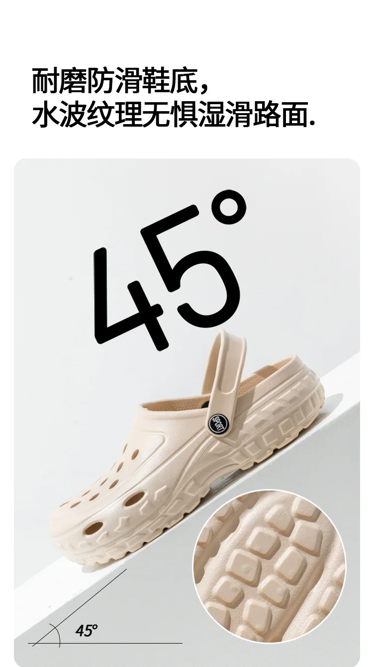 Summer Women Clogs Female Sandals Thick Bottom Home Slides Soft EVA Dry Wedges Platform Garden Shoes Beach Sandals Home Slippers