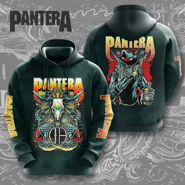 2025 New Heavy Metal Rock Band Pantera 3d Print Hoodies Men Women Fashion Large Hoodie Sweatshirt Men Clothing Hip Hop Tracksuit