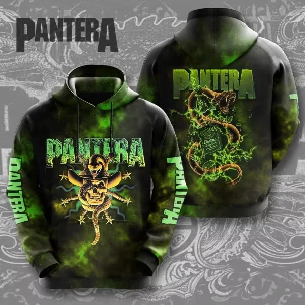 2025 New Heavy Metal Rock Band Pantera 3d Print Hoodies Men Women Fashion Large Hoodie Sweatshirt Men Clothing Hip Hop Tracksuit
