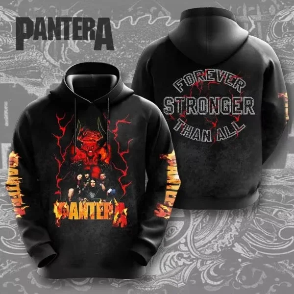 2025 New Heavy Metal Rock Band Pantera 3d Print Hoodies Men Women Fashion Large Hoodie Sweatshirt Men Clothing Hip Hop Tracksuit