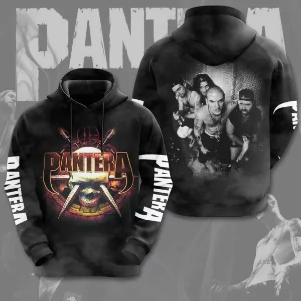 2025 New Heavy Metal Rock Band Pantera 3d Print Hoodies Men Women Fashion Large Hoodie Sweatshirt Men Clothing Hip Hop Tracksuit