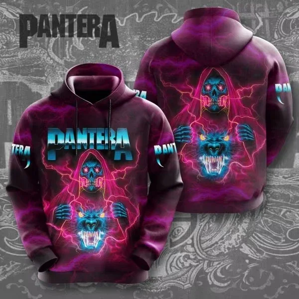 2025 New Heavy Metal Rock Band Pantera 3d Print Hoodies Men Women Fashion Large Hoodie Sweatshirt Men Clothing Hip Hop Tracksuit