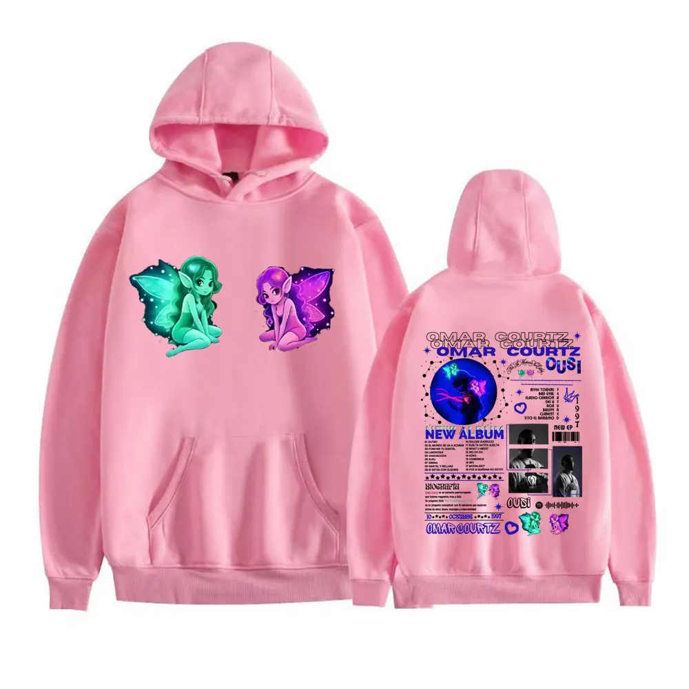Omar Courtz Por Si Manana No Estoy 2026 New Album Cover Hoodies Harajuku Hip Hop Sweatshirts Men Women Casual Fleece Pullovers