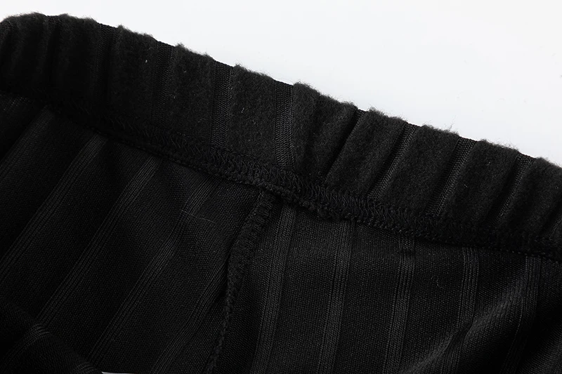 European American Fashion Casual Long Skirt Pants Set Short-Sleeved Slit Design for Spring Autumn Seasons Hot Selling
