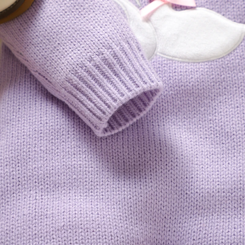 Baby Girl Rompers Clothes Cute Goose Knitted Newborn Infant Long Sleeve Jumpsuits Outfits One Piece Toddler Child Playsuits 0-9M
