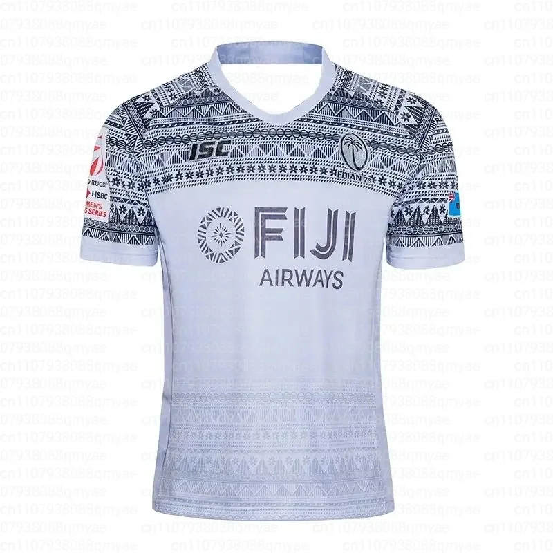 2026 New Fiji Rugby Large Size Jersey Men's Summer Breathable Quick Dry Outdoor 3D Printed Casual Fitness T-shirt FamilyMatching