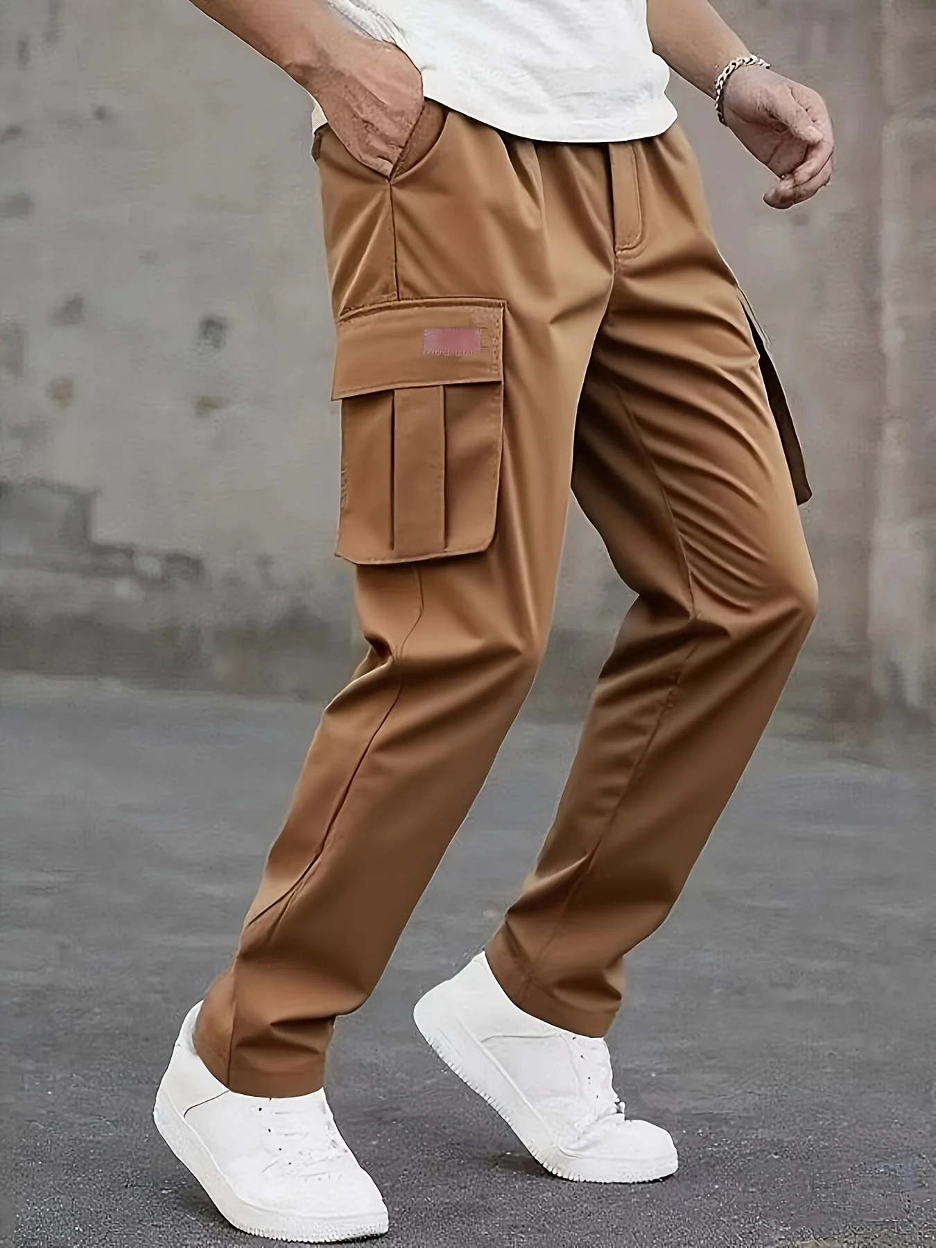 Men's casual work pants, sporty jogger pants, hiking pants, multi-pocket tactical pants, and leisure pants