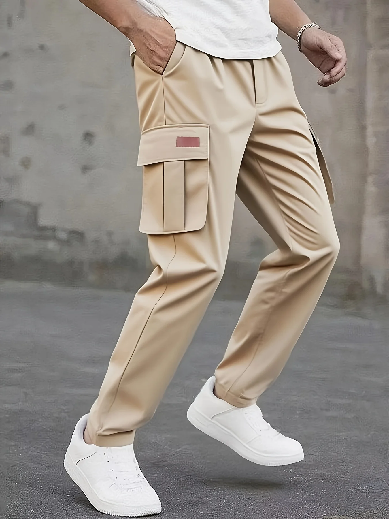 Men's casual work pants, sporty jogger pants, hiking pants, multi-pocket tactical pants, and leisure pants