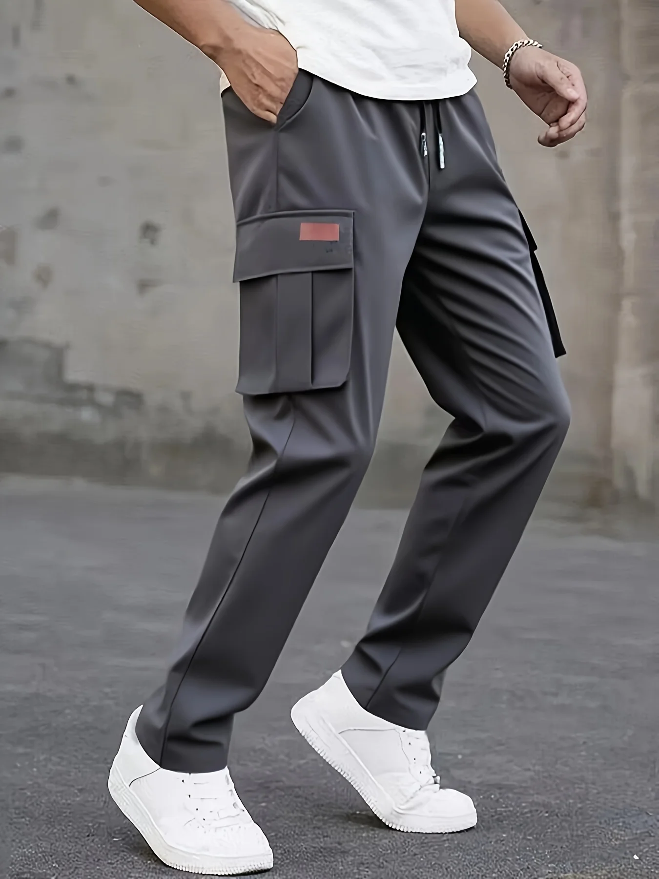 Men's casual work pants, sporty jogger pants, hiking pants, multi-pocket tactical pants, and leisure pants