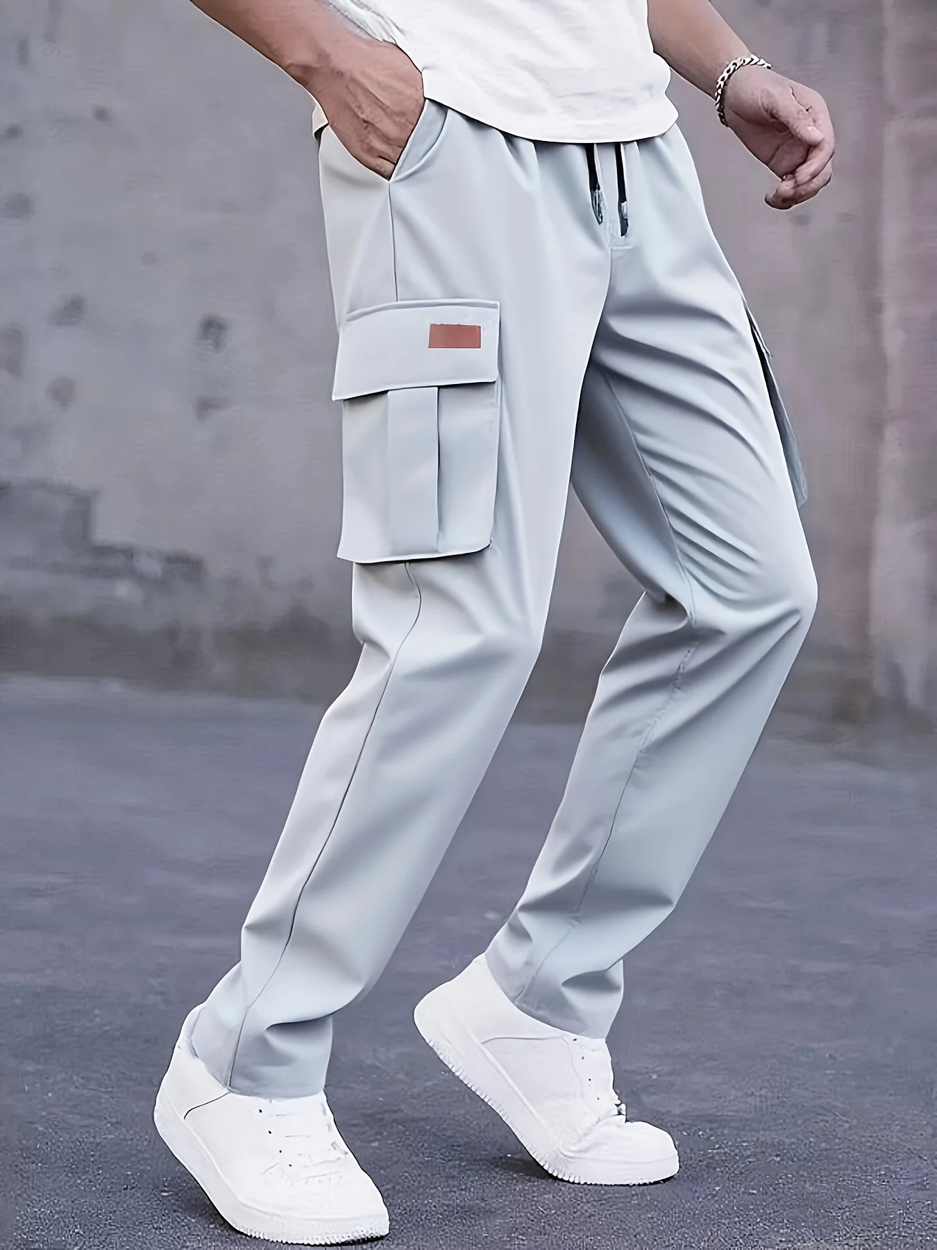 Men's casual work pants, sporty jogger pants, hiking pants, multi-pocket tactical pants, and leisure pants
