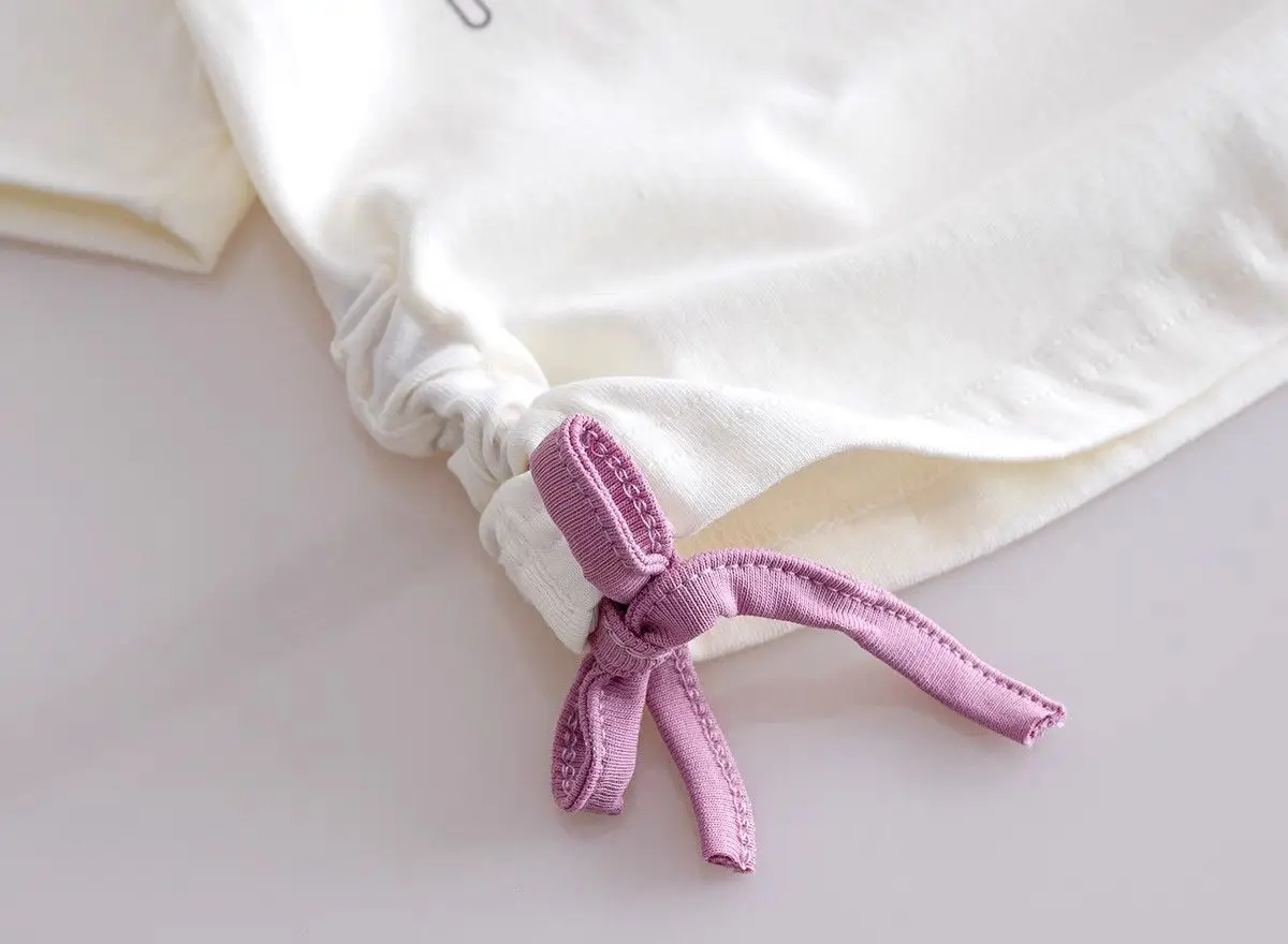 Girls T-shirts Summer Short Sleeve Kids Tees Lovely Cat Children Lace Tops Animals Cute Babies Costumes