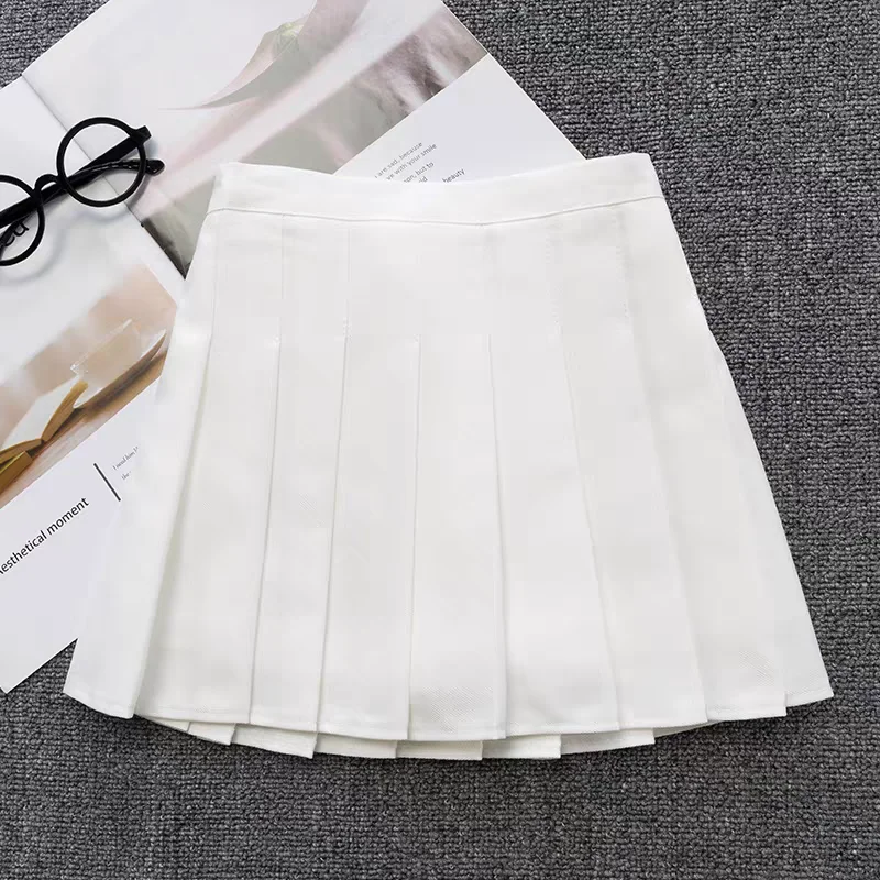 Pink Summer Children's Skirt With Shorts Spring Korea Style Clothes A Line High Waist Mini Dress Black Pleated Skirt for Girl