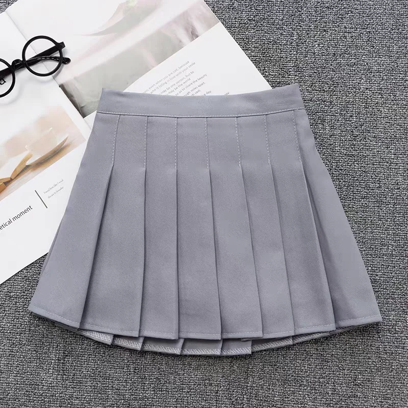 Pink Summer Children's Skirt With Shorts Spring Korea Style Clothes A Line High Waist Mini Dress Black Pleated Skirt for Girl
