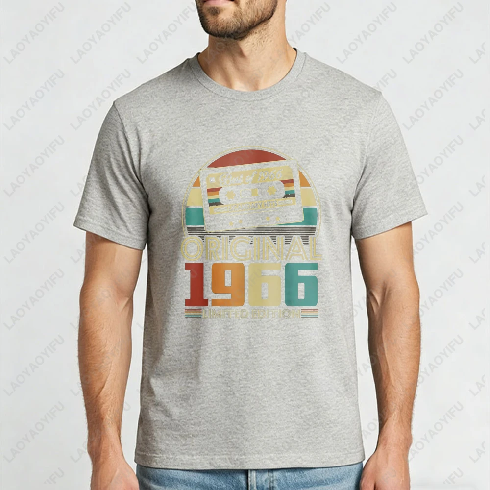 Cassette Tape Best Of 1966 Original Limited Edition Vintage Design Unisex Cotton T-Shirt Beach Summer Retro Style Fashion Gift