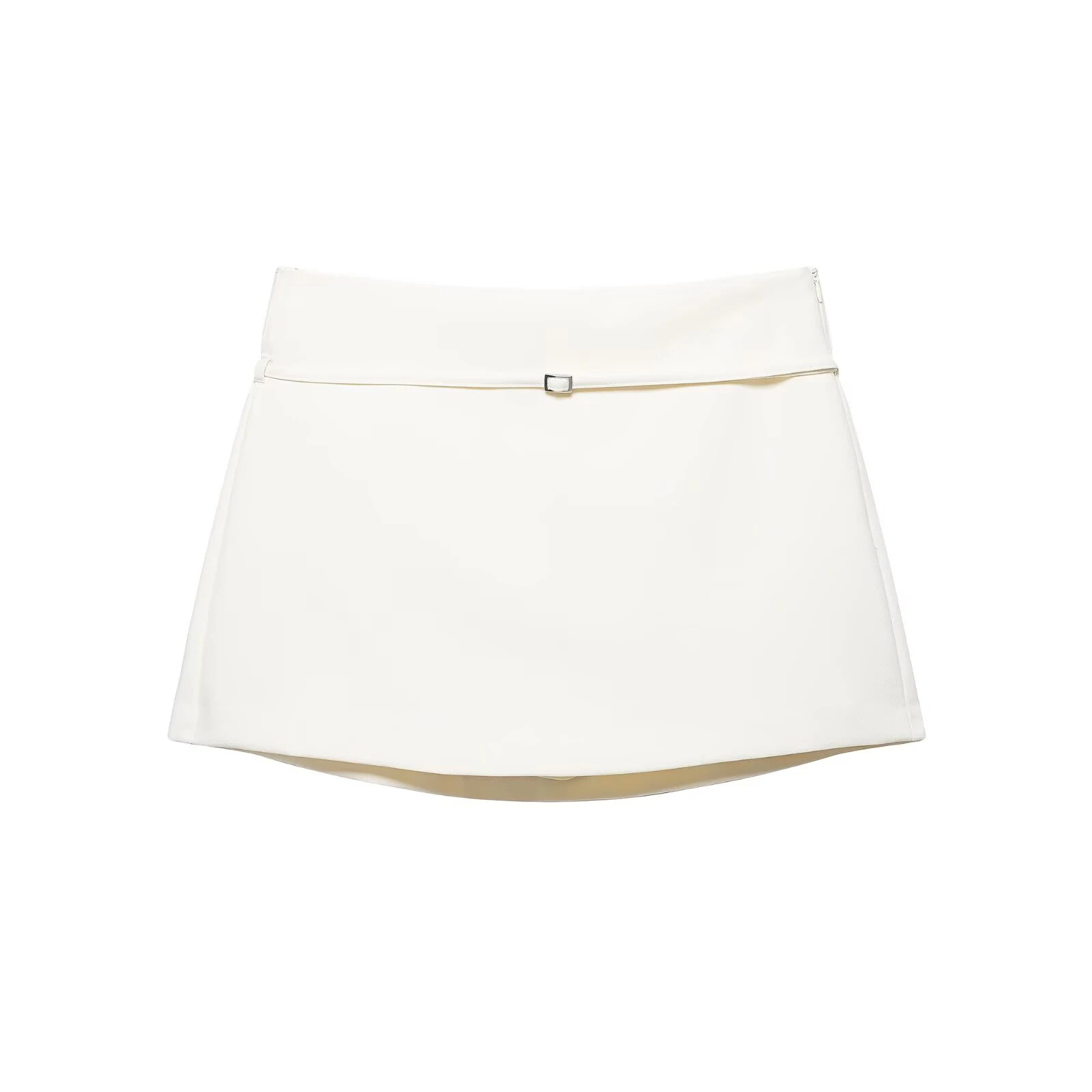 Spring new women's clothing spicy girl style fashion mid waist slim fit waist belt decoration short skirt