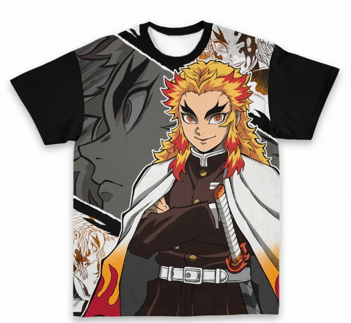 Demon Slayer Adult and Children, Subculture Sweet and Cool Style 3D Printed T-shirt, Shorts Friend Style