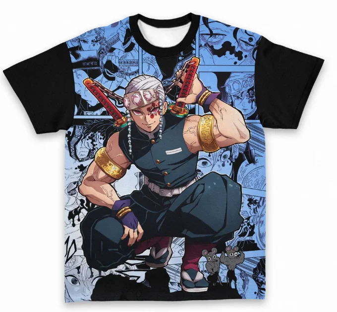 Demon Slayer Adult and Children, Subculture Sweet and Cool Style 3D Printed T-shirt, Shorts Friend Style