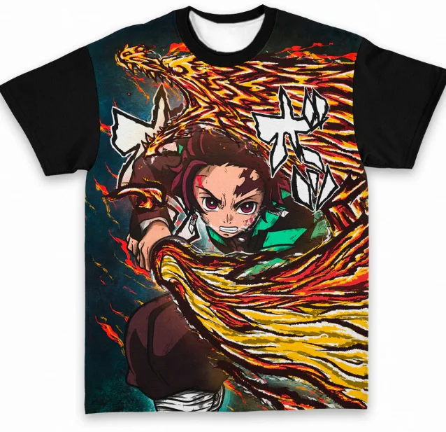 Demon Slayer Adult and Children, Subculture Sweet and Cool Style 3D Printed T-shirt, Shorts Friend Style