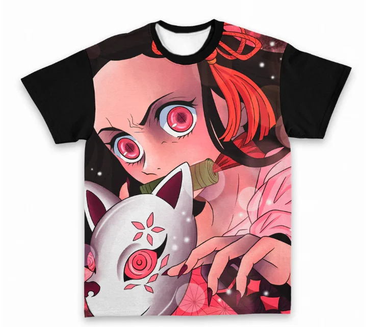 Demon Slayer Adult and Children, Subculture Sweet and Cool Style 3D Printed T-shirt, Shorts Friend Style