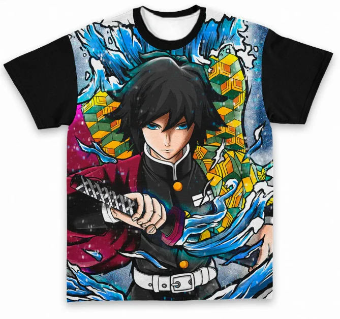 Demon Slayer Adult and Children, Subculture Sweet and Cool Style 3D Printed T-shirt, Shorts Friend Style